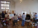 A workshop in Abbotsbury Studio - click here to see an enlargement